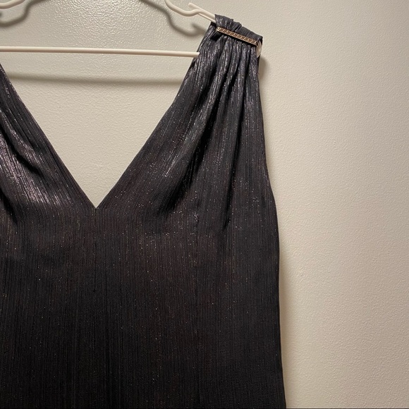 VTG NWT Gianni Versace Couture V Neck Shimmer Dress Size 40 - Picture 6 of 11